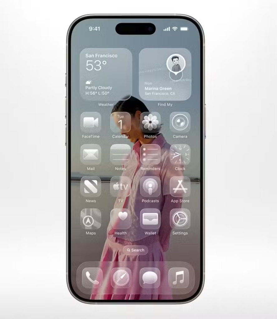 Apple anuncia novo visual para seu sistemas, batizado de Liquid Glass — Foto: Reprodução/Apple
