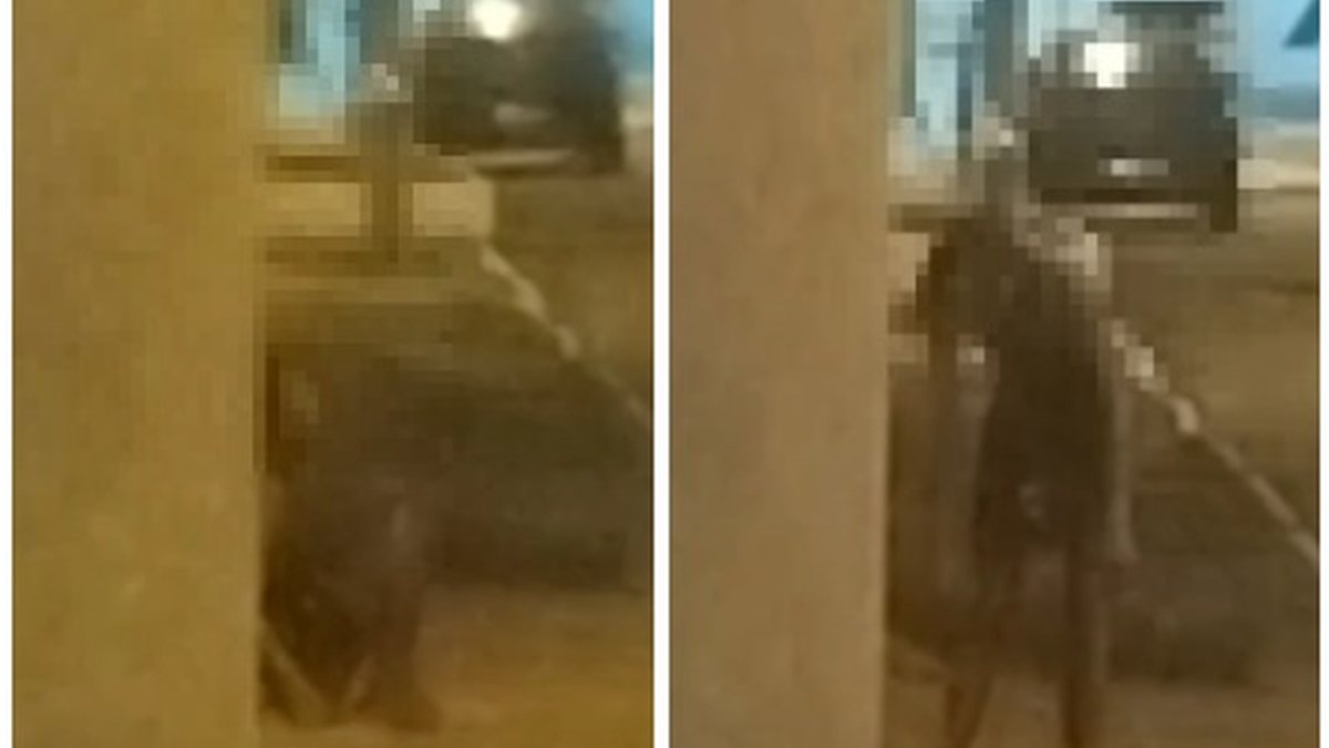 A mulher foi encontrada ferida em calçada de rua - Reprodução/Vídeo
