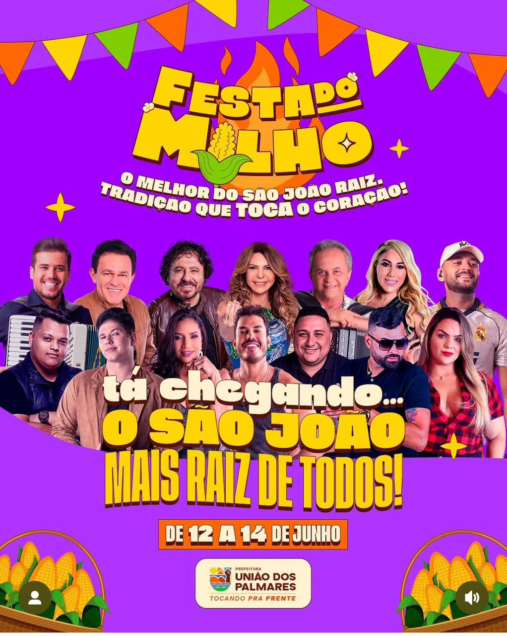 União dos Palmares resgata a tradição com a grandiosa Festa do Milho, sob a liderança do Prefeito Júnior Menezes