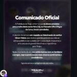 Em sinal de luto, Traipu cancela programação de shows no povoado Olho D’Água da Cerca