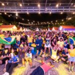 Vila Junina recebe transmissão de Brasil x Japão e programação musical nesta segunda